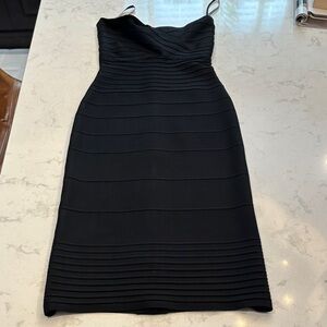 Herve Leger Elegant Black Bandage Dress